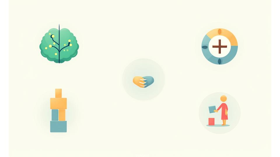 Infografic explicând metodologia de coaching Vitalis Meridiem, cu ilustrații ale neuroplasticității, modelului SMART+ și tehnicilor de behavior design.
