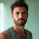 Portretul domnului Marius Ionescu, antrenor personal Vitalis Meridiem, cu o expresie calmă și încrezătoare, îmbrăcat sportiv.
